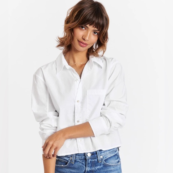 Ami Ruth Cropped button down - Picture 1 of 4